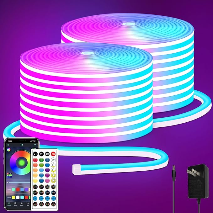100FT RGB LED Neon Rope Lights